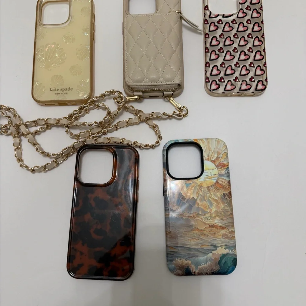 Kate Spade and other Phone Cases for iPhone 14 Pro lot of 5